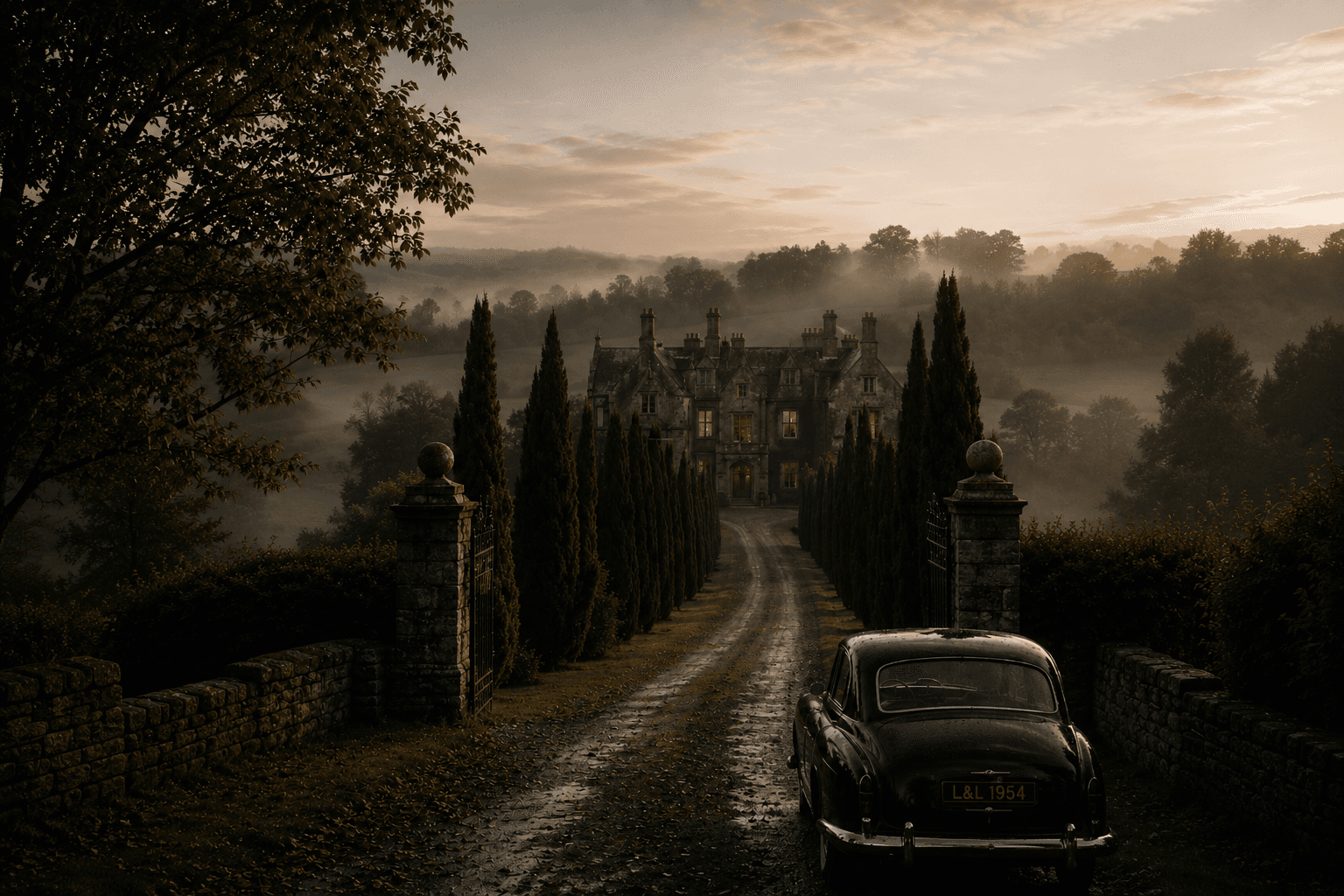 background image of 1900s scotland house